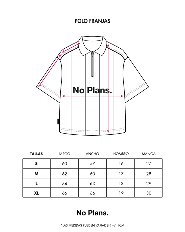 Polo Franjas - Negro